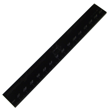 BOJO TOOLS Non-Marring Ruler 6" (BLACK) PSR-I-PMMA-BK